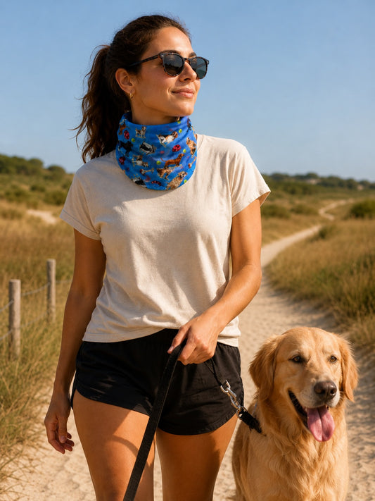 Printed Neck Buff - Dog Days