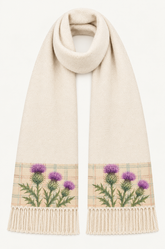 Tartan Collection – Thistles Beige