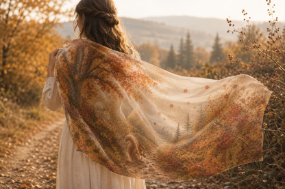 Recycled Bottle Scarf - The Gathering Seasons - Autumn Ramble