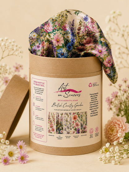 Recycled Bottle Scarf - British Country Garden - Enchanted Garden