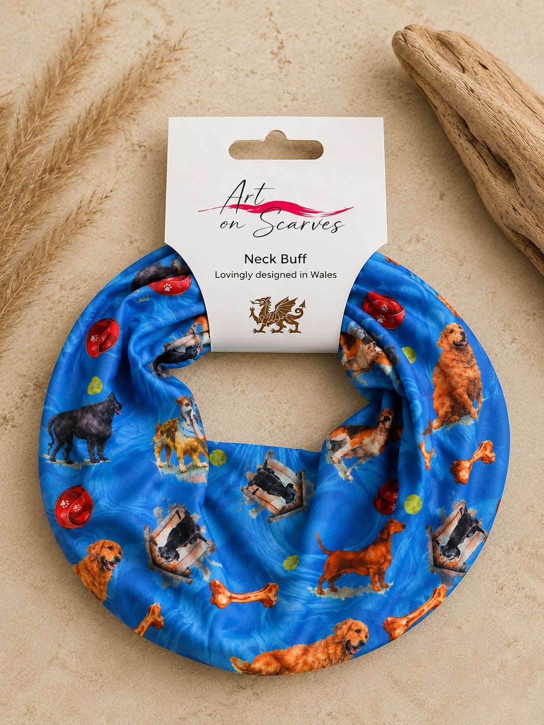 Printed Neck Buff - Dog Days