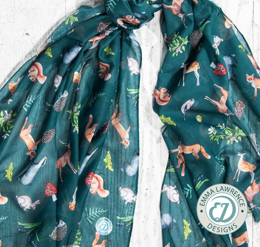 Recycled Bottle Scarf - Woodland
