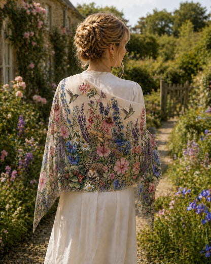 Recycled Bottle Scarf - British Country Garden - Enchanted Garden