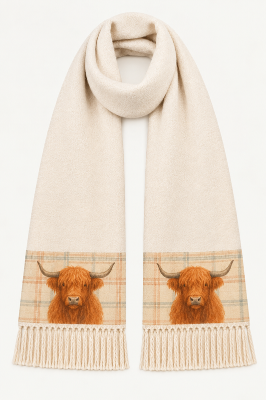 Tartan Collection – Highland Cow Beige