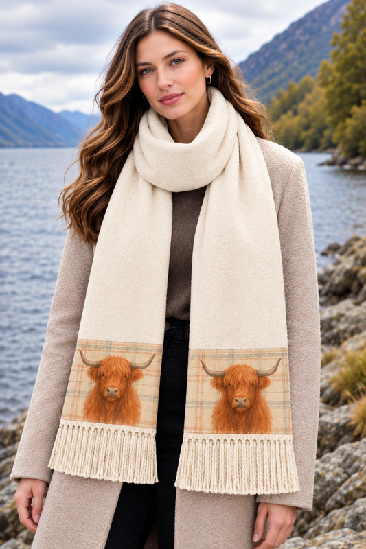Tartan Collection – Highland Cow Beige