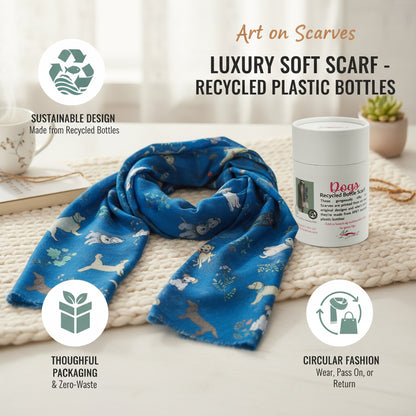 Recycled Bottle Scarf - Dogs