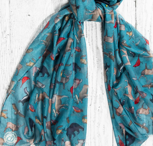 Recycled Bottle Scarf - American Wildlife