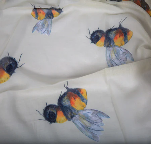 Recycled Bottle Scarf - Bees