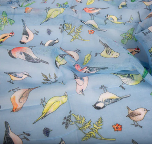 Recycled Bottle Scarf - Birds