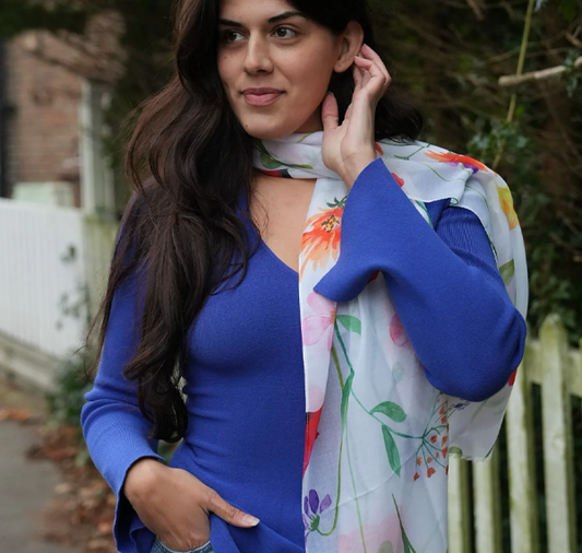 Recycled Bottle Scarf - Wildflowers