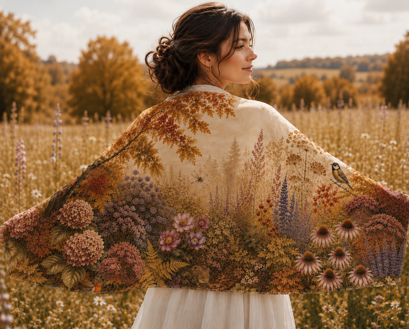 Recycled Bottle Scarf - The Gathering Seasons - September Glow