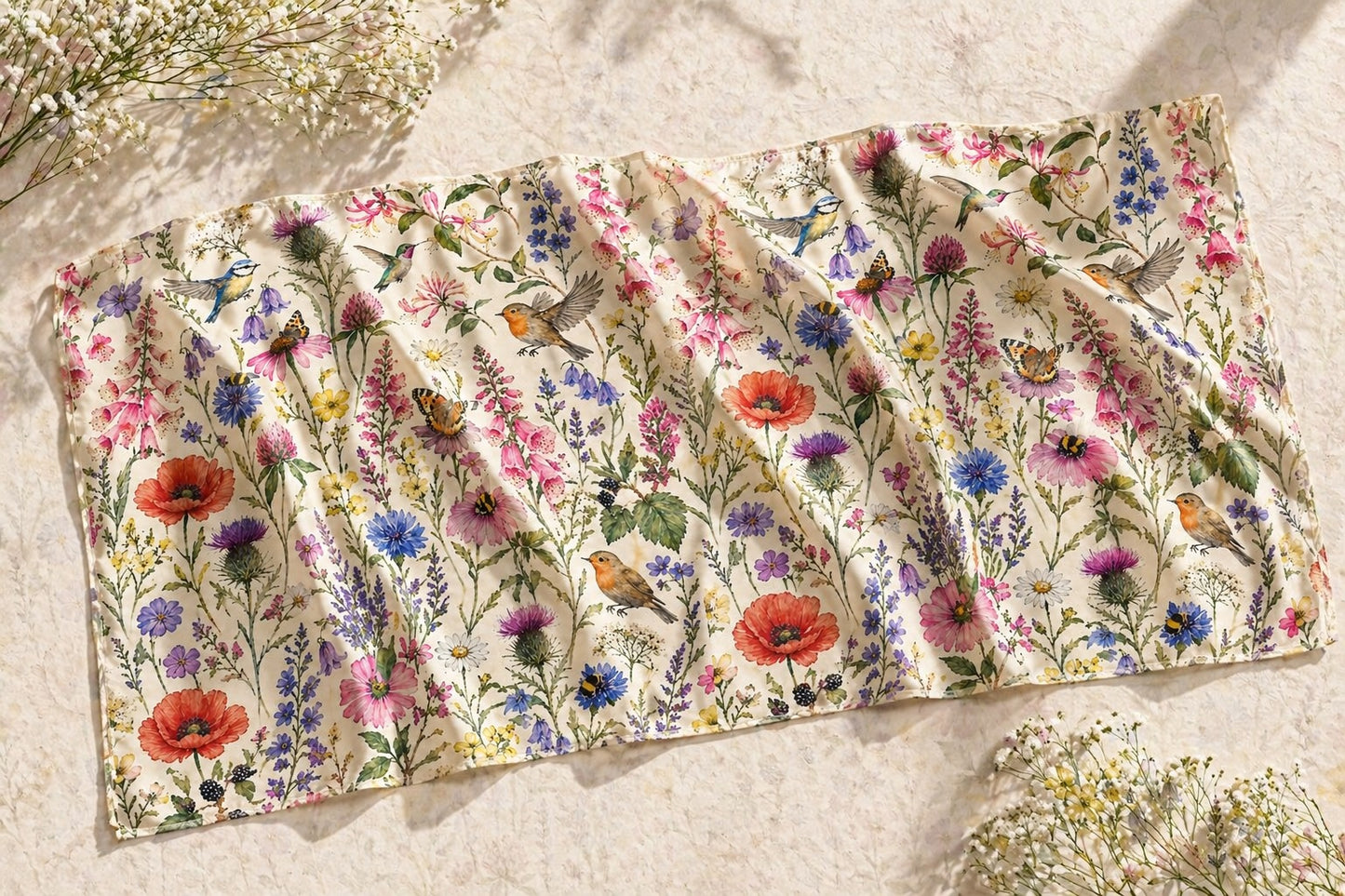Recycled Bottle Scarf - British Country Garden - Springtime