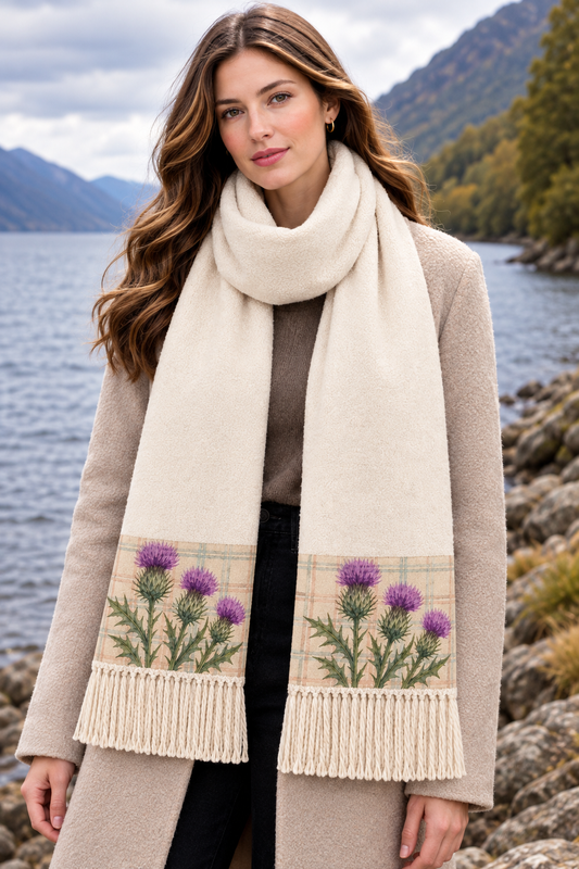 Tartan Collection – Thistles Beige
