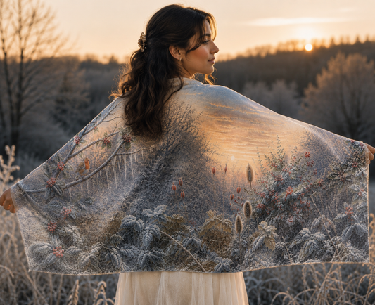 Recycled Bottle Scarf - The Gathering Seasons - Winter Hedgerow